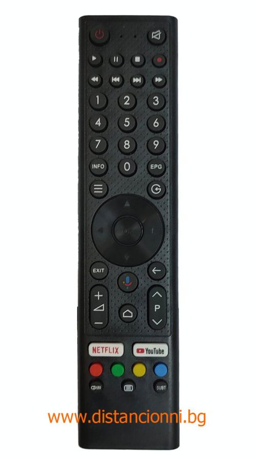 Дистанционно управление за TURBO-X ANDROID SMART TV distancionni.bg